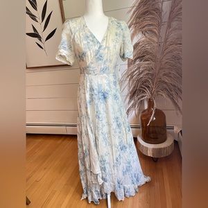 VINTAGE DENIM & SUPPLY RALPH LAUREN FLORAL WRAP DRESS